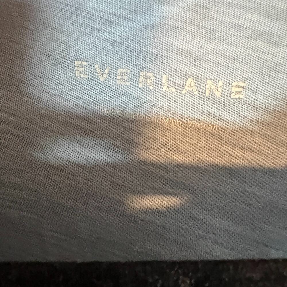 Everlane Shirt Mens Large Blue Short Sleeve Tshirt Crewneck Casual‎ Stretch - Picture 4 of 9